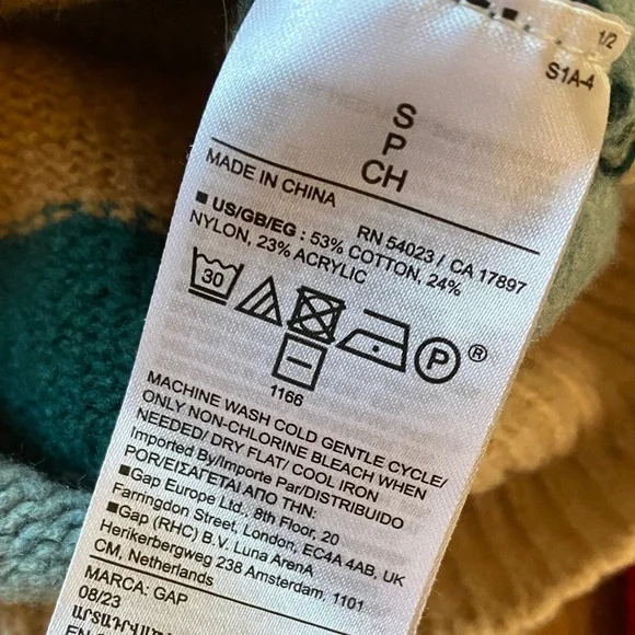 GAP Colorful Striped Crew Neck Sweater - Picture 3 of 6